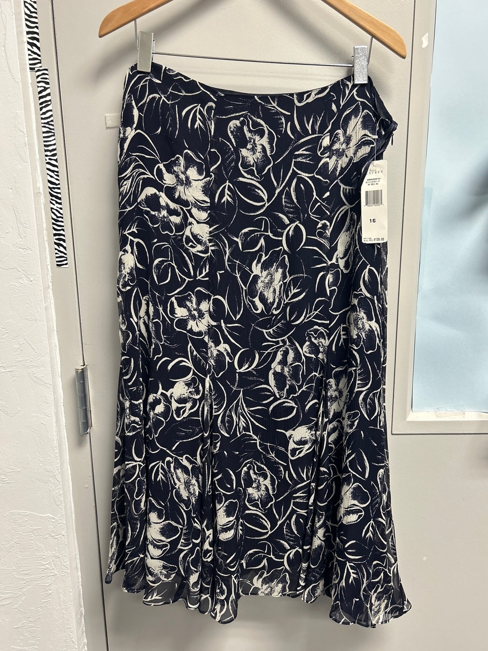 NWT Deadstock Silk Maxi Skirt By Lauren Ralph Lauren